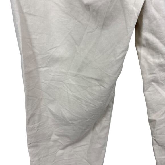 Ann Taylor Loft Womens Beige Khakis Chinos Ankle Cropped Pants Stretch Cotton 14 - Picture 12 of 16
